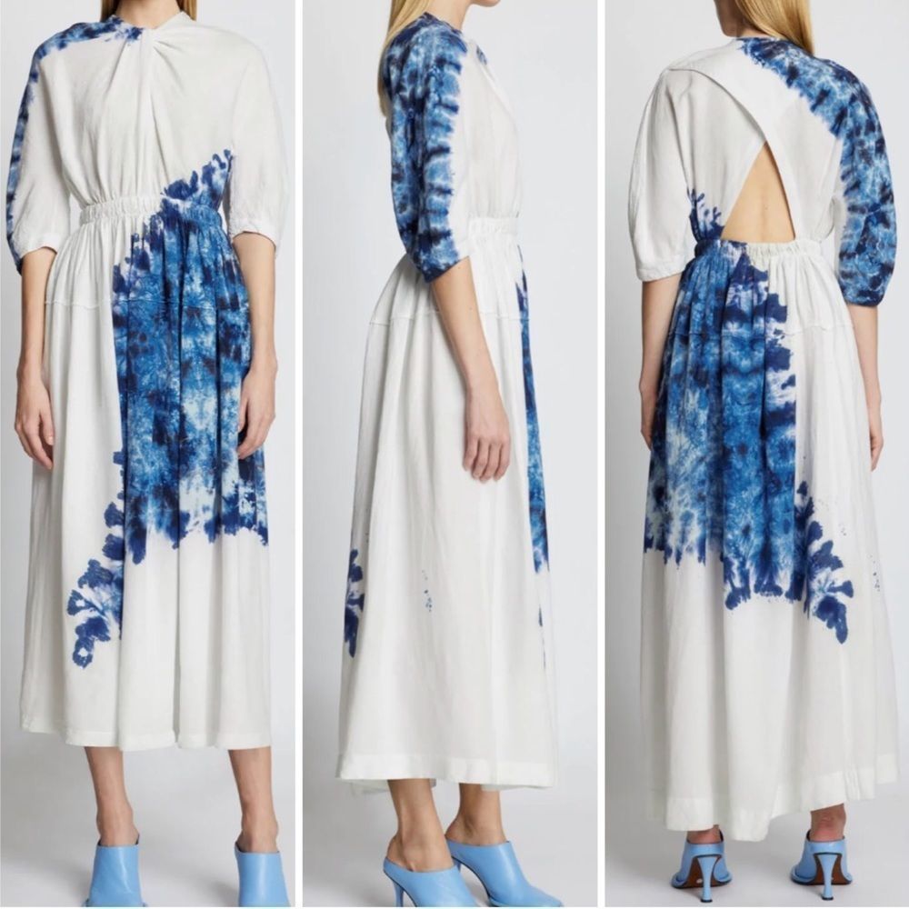 Proenza Tie Dye Linen Viscose Dress Size 8 - Picture 1 of 14